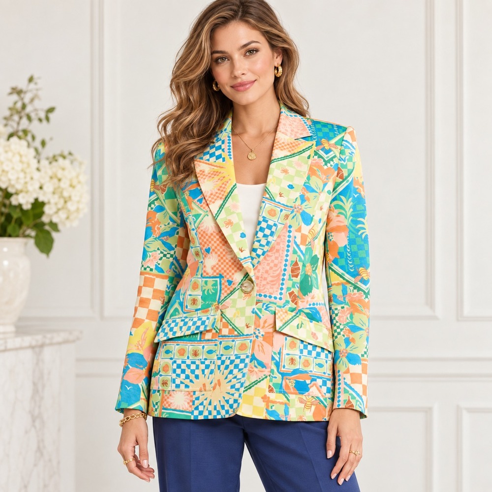 RAMY BROOK NY Women's SMALL New Garden Maddie Jacket Blazer A03254004 Bohemian